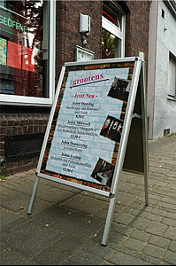 write on! &laquo;kundenstopper&raquo; seite mit                postereinschub seite